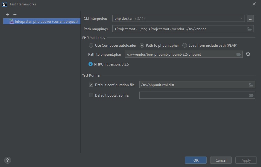Final PHPUnit config